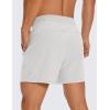 imageCRZ YOGA Mens Linerless Workout Shorts 5  Lightweight Quick Dry for Running Sports Athletic Gym with PocketsPlatinum Grey
