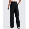 imageCRZ YOGA SoftAura Straight Leg Casual Sweatpants Women 2830  Modal Lounge Travel Pants with PocketsBlack
