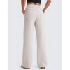 imageCRZ YOGA SoftAura Straight Leg Casual Sweatpants Women 2830  Modal Lounge Travel Pants with PocketsMilky White Bone