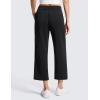 imageCRZ YOGA SoftAura Straight Leg Cropped Sweatpants Women 24  Modal Lounge Travel Casual Pants with PocketsBlack