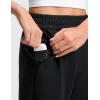 imageCRZ YOGA SoftAura Straight Leg Cropped Sweatpants Women 24  Modal Lounge Travel Casual Pants with PocketsBlack