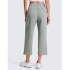 imageCRZ YOGA SoftAura Straight Leg Cropped Sweatpants Women 24  Modal Lounge Travel Casual Pants with PocketsSterling