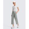 imageCRZ YOGA SoftAura Straight Leg Cropped Sweatpants Women 24  Modal Lounge Travel Casual Pants with PocketsSterling