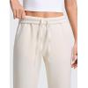 imageCRZ YOGA SoftAura Straight Leg Cropped Sweatpants Women 24  Modal Lounge Travel Casual Pants with PocketsWhite Apricot