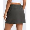 imageCRZ YOGA Stretch Adjustable Waist Hiking Skirts for Women  Mini Lined High Rise Quick Dry Casual Skorts with Zipper PocketsArbor Olive