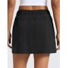 imageCRZ YOGA Stretch Adjustable Waist Hiking Skirts for Women  Mini Lined High Rise Quick Dry Casual Skorts with Zipper PocketsBlack