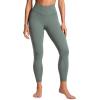 imageCRZ YOGA Butterluxe Crossover Waist Leggings 25  V Crossover High Waisted Gym Workout Yoga WomensGrey Sage