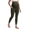 imageCRZ YOGA Butterluxe Maternity Leggings Pockets 25  Soft Workout Active Yoga Pregnancy Womens Pants Over The BellyOlive Green