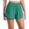 imageCRZ YOGA Drapey Flowy Athletic Shorts for Women 25  Relaxed Fit High Waisted Tennis Workout RunningCascadia Green