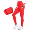 imageCRZ YOGA Fleece Lined Leggings Pockets 28  Thermal Casual Lounge Workout Womens Yoga Full Length Pants Winter WarmDark Red