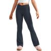 imageCRZ YOGA Girls Butterluxe Crossover Waist Yoga Flare Leggings  Dance Casual Athletic Pants Bell Bottoms Kids TeenTrue Navy