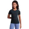 imageCRZ YOGA Girls Seamless Short Sleeve Athletic T Shirts  Active Sports Casual Tees Crew Neck Kids TeenTrue Navy