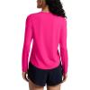 imageCRZ YOGA Lightweight Workout Long Sleeve Shirts for Women  Gym Running Fall Athletic Training TShirts High Neck TopsGranita Pink