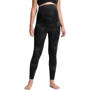 imageCRZ YOGA Butterluxe Maternity Leggings 28  Over The Belly Workout Activewear Yoga Womens Pregnancy Pants Buttery SoftBlack Tie Dye Flowers