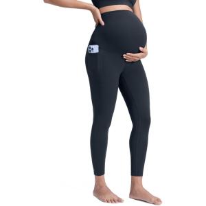 imageCRZ YOGA Butterluxe Maternity Leggings Pockets 25  Soft Workout Active Yoga Pregnancy Womens Pants Over The BellyTrue Navy