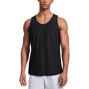 imageCRZ YOGA Cloudweight Workout Tank Tops for Men  Comfy Lightweight Quick Dry Sleeveless Muscle Athletic ShirtsBlack