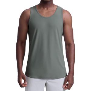 imageCRZ YOGA Cloudweight Workout Tank Tops for Men  Comfy Lightweight Quick Dry Sleeveless Muscle Athletic ShirtsGrey Sage