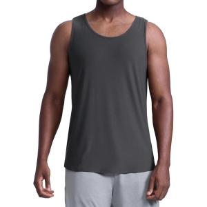 imageCRZ YOGA Cloudweight Workout Tank Tops for Men  Comfy Lightweight Quick Dry Sleeveless Muscle Athletic ShirtsMysterious Grey