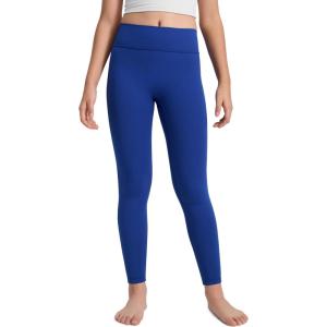 imageCRZ YOGA Girls Butterlift No Front Seam Full Length Yoga Leggings  Athletic Sports Casual Pants Tights Kids TeenWaves Blue