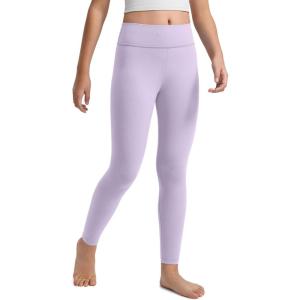 imageCRZ YOGA Girls Butterluxe Full Length Yoga Leggings  Athletic Sports Casual Pants High Waist Tights Kids TeenLilac Air