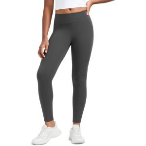 imageCRZ YOGA Girls Butterluxe Full Length Yoga Leggings  Athletic Sports Casual Pants High Waist Tights Kids TeenMysterious Grey