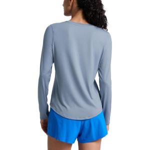 imageCRZ YOGA Lightweight Workout Long Sleeve Shirts for Women  Gym Running Fall Athletic Training TShirts High Neck TopsSlate Blue