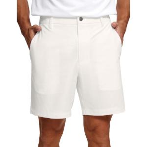 imageCRZ YOGA Mens All Day Comfy Golf Shorts  79 Stretch Lightweight Flat Front for Casual Work with PocketsMilky White Bone