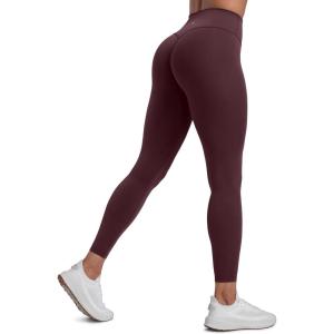 imageCRZ YOGA Secretsculpt Butterlift Workout Leggings 25  No Front Seam High Waisted Womens Yoga Pants Booty Scrunch ButtRipe Plum