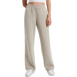imageCRZ YOGA SoftAura Straight Leg Casual Sweatpants Women 2830  Modal Lounge Travel Pants with PocketsStone
