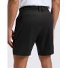 imageCRZ YOGA Breeze Comfy Golf Shorts for Men  7 Lightweight Quick Dry Casual Athletic Work Flat Front with PocketsBlack