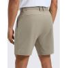 imageCRZ YOGA Breeze Comfy Golf Shorts for Men  7 Lightweight Quick Dry Casual Athletic Work Flat Front with PocketsKhali Barley