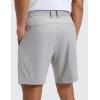 imageCRZ YOGA Breeze Comfy Golf Shorts for Men  7 Lightweight Quick Dry Casual Athletic Work Flat Front with PocketsLinen Grey