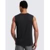 imageCRZ YOGA Mens CottonBlend Athletic Tank Tops for Men  Moisture Wicking Soft Workout Casual Sleeveless Muscle ShirtsBlack