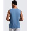 imageCRZ YOGA Mens CottonBlend Athletic Tank Tops for Men  Moisture Wicking Soft Workout Casual Sleeveless Muscle ShirtsWashed Denim