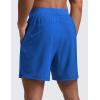 imageCRZ YOGA Mens Linerless Split Training Shorts 7  Lightweight Quick Dry Soft Workout Running Athletic Gym with PocketsGalactic Cobalt