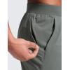 imageCRZ YOGA Mens Side Split Workout Shorts 7  Linerless Daily Quick Dry for Gym Athletic Casual with PocketsGrey Sage