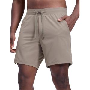 imageCRZ YOGA Mens Side Split Workout Shorts 7  Linerless Daily Quick Dry for Gym Athletic Casual with PocketsCliff Ash