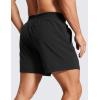 imageCRZ YOGA Mens 2 in 1 Running Shorts 5  Lined Workout Quick Dry for Workout Sports Athletic with PocketsBlack