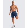 imageCRZ YOGA Mens 2 in 1 Running Shorts 5  Lined Workout Quick Dry for Workout Sports Athletic with PocketsElectric Blue