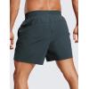 imageCRZ YOGA Mens 2 in 1 Running Shorts 5  Lined Workout Quick Dry for Workout Sports Athletic with PocketsMelanite