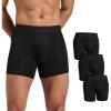 imageCRZ YOGA UltraSoft Modal Boxer Briefs with Fly for Men 5  Casual Underwear Moisture Wicking Breathable 3 PackBlack 3pack