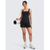 imageCRZ YOGA Butterlift Maternity Linerless Shorts 4  Pockets Comfy Yoga Casual Workout Womens Pregnancy Over The BellyBlack