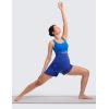 imageCRZ YOGA Butterlift Maternity Linerless Shorts 4  Pockets Comfy Yoga Casual Workout Womens Pregnancy Over The BellyWaves Blue