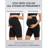 imageCRZ YOGA Butterluxe Maternity Biker Shorts 6  Over The Belly Pregnancy Yoga Workout Womens Activewear Buttery SoftBlack