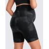 imageCRZ YOGA Butterluxe Maternity Biker Shorts 6  Over The Belly Pregnancy Yoga Workout Womens Activewear Buttery SoftBlack Tie Dye Flowers