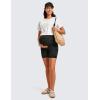 imageCRZ YOGA Butterluxe Maternity Biker Shorts 6  Over The Belly Pregnancy Yoga Workout Womens Activewear Buttery SoftDark Grey Camouflage 2