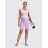 imageCRZ YOGA Butterluxe Maternity Biker Shorts 6  Over The Belly Pregnancy Yoga Workout Womens Activewear Buttery SoftLilac Air