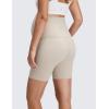 imageCRZ YOGA Butterluxe Maternity Biker Shorts 6  Over The Belly Pregnancy Yoga Workout Womens Activewear Buttery SoftMojave Tan