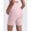 imageCRZ YOGA Butterluxe Maternity Biker Shorts 6  Over The Belly Pregnancy Yoga Workout Womens Activewear Buttery SoftPink Haze