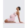 imageCRZ YOGA Butterluxe Maternity Biker Shorts 6  Over The Belly Pregnancy Yoga Workout Womens Activewear Buttery SoftPink Haze